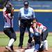 Michigan junior Brandi Virgil is called out while running to second in the game against Louisiana-Lafayette on Saturday, May 25. Daniel Brenner I AnnArbor.com
